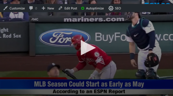 2020-04-08 Baseball Starting, May-be FOX 28 Spokane