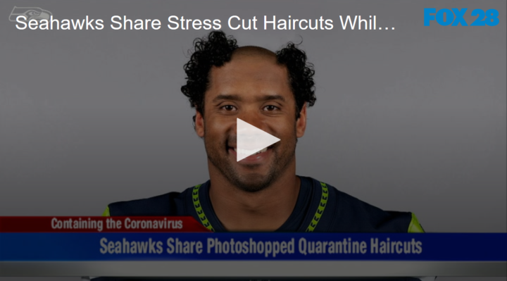 2020-04-09 Seahawks Share Stress Haircuts While Isolated FOX 28 Spokane