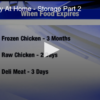 Food Safety At Home – Storage Part 2