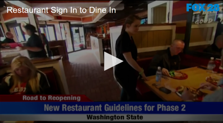 2020-05-12 Restaurant Sign In to Dine In FOX 28 Spokane