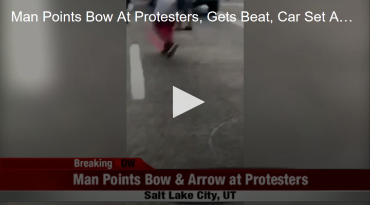 2020-06-01 Man Points Bow At Protesters, Gets Beat, Car Set Ablaze Fox 11 Tri Cities Fox 41 Yakima