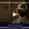 Local Boy Scout Benson Gregory Helping Out