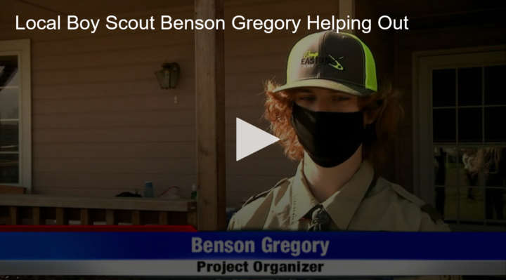 2020-08-07 Local Boy Scout Benson Gregory Helping Out Fox 11 Tri Cities Fox 41 Yakima