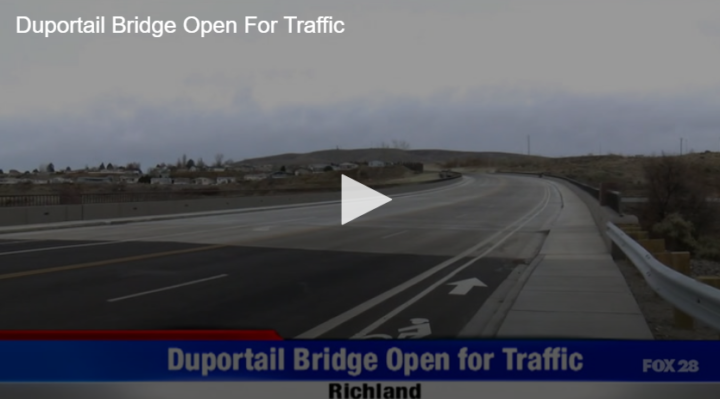 shot of the Duportail Bridge with no cars on it