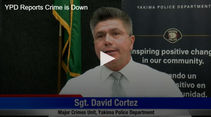 Sgt. David Cortez facing camera giving a speech