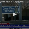 Upper School Grades Return to 4 Days a Week