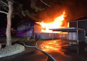 Fire crews responded to a residential fire early Sunday morning in Kennewick
