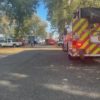 Two people in the hospital after and RV fire in Kennewick Saturday morning