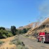 Fire burns near Rest Haven Road in Yakima