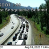 Crash on I-90 slowing traffic near Snoqualmie summit