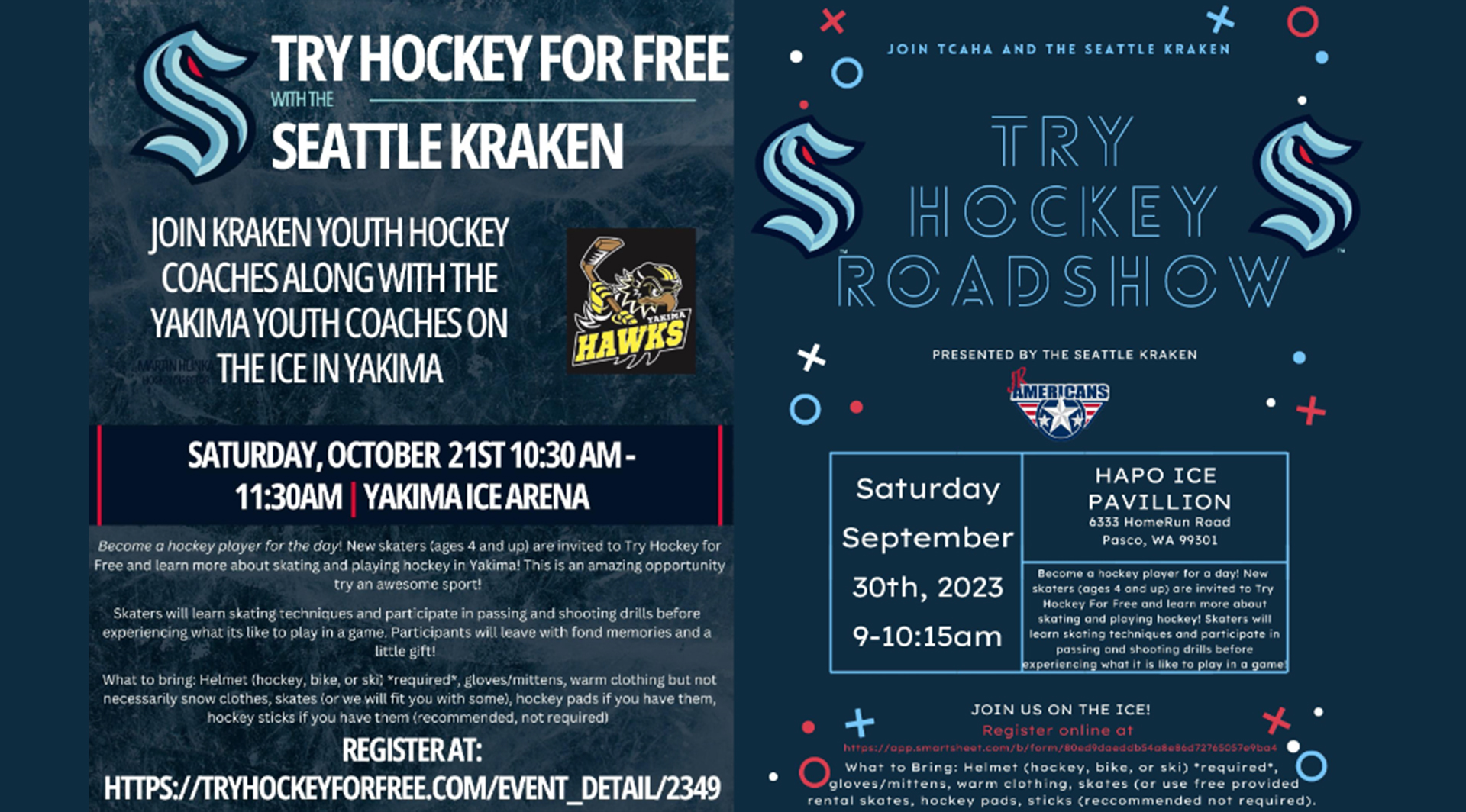 Kraken Encourage Kids to Try Hockey for Free in Yakima, Tri-Cities Fox 11 Tri Cities Fox 41 Yakima