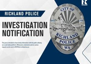 Richland Police Officer being treated for minor injuries following PIT maneuver on Columbia Center Blvd