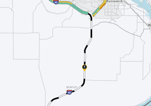 Icy roads, crashes close I-82 south of Kennewick