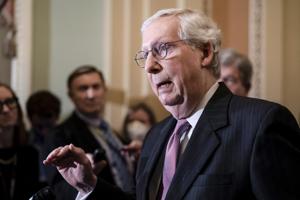McConnell will step down as the Senate Republican leader in November after a record run in the job