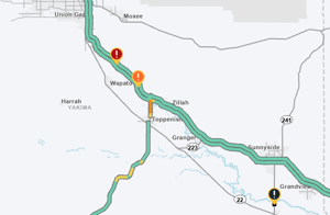 A single lane of I-82 eastbound near Wapato reopen after month-long embankment failure repairs