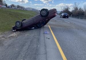 Crash on SR 240 in Kennewick, 1 westbound lane blocked