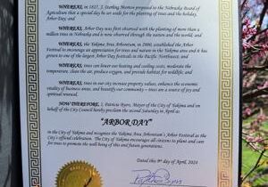 City of Yakima proclaims Arbor Day, ArborFest for April 13