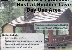 Volunteer hosts needed this summer at Boulder Cave near Naches