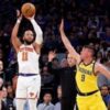 Timberwolves maul Nuggets, Brunson fires Knicks over Pacers