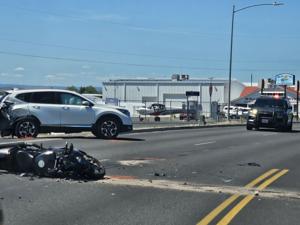 Crash in Union Gap hospitalizes motorcyclist