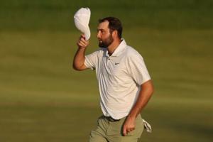 Golf No. 1 Scheffler fires 66 after arrest on ‘chaotic’ day at PGA