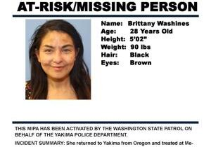 Washington State Patrol searching for Missing Indigenous Person in Yakima County