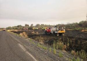 Wildfire in Finley put out after growing to 2 acres
