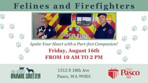 Felines and Firefighters adoption event returns to Pasco this Friday