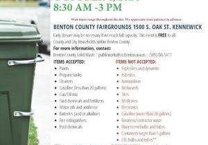 Benton County residents can get rid of hazardous waste at Oct. 4 event