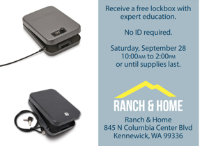 Free firearm lockbox giveaway set for Sept. 28 in Kennewick