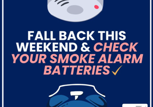 Get ready to fall back, check smoke alarms