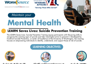 WorkSource hosting Suicide Prevention Training in December