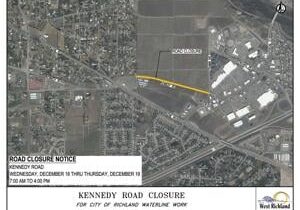 Kennedy Road in Richland to close Dec. 18, 19 for Costco development work