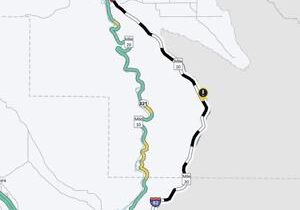 Eastbound I-82 closed near Yakima due to crash