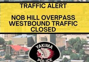 Hit-and-run closes section of Nob Hill overpass in Yakima