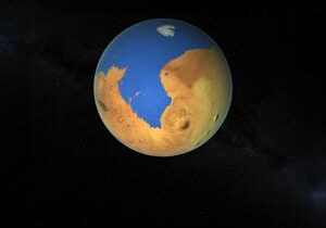 That one time the red planet was half blue