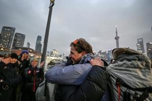 French duo reach Shanghai, completing year-and-a-half walk